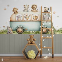 jungle dieren behang 