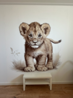 leeuw behang