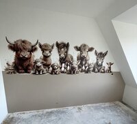 behang met boerderijdieren