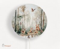 bosdieren lamp rond