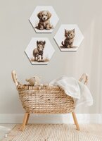 boerderijdieren hexagons