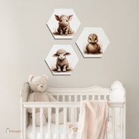boerderijdieren hexagons