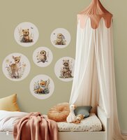 bosdieren muurstickers