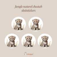 cheetah sluitstickers
