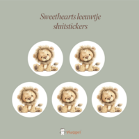 sweethearts leeuwtje sluitstickers