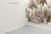 Effen behang offwhite