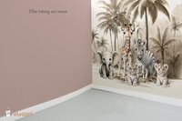 Effen behang oud mauve