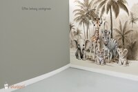 Effen behang zachtgroen