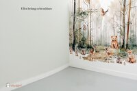 Behang effen bijpassend bij Dreamy woods