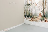 Behang effen bijpassend bij Dreamy woods