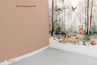Behang effen bijpassend bij Dreamy woods