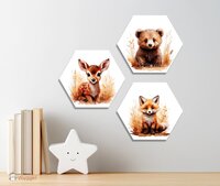hexagons bosdieren