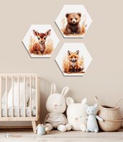 bosdieren hexagons