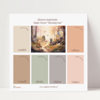 Behang sample effen bijpassend bij Magic Forest &quot;Morning sun&quot;