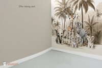 Behang sample effen bijpassend bij Jungle naturel Little ones 