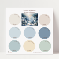 Behang sample effen bijpassend bij Sweeties of the sea