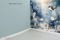 Behang sample effen bijpassend bij Sweeties of the sea