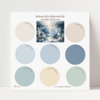 Behang sample effen bijpassend bij Sweeties of the sea
