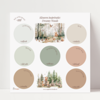 Behang sample effen bijpassend bij Dreamy woods