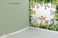 Behang sample effen bijpassend bij jungle