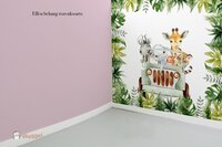 Behang sample effen bijpassend bij jungle