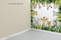 Behang sample effen bijpassend bij jungle