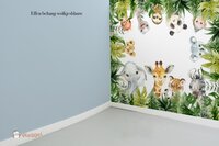 Behang sample effen bijpassend bij jungle