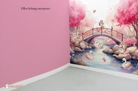 Behang effen bijpassend bij Ballerina girl