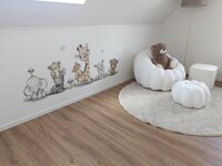Behang jungle cuties (geschikt voor een brede en smalle muur bijv. boven lambrisering)