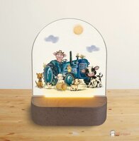 Nachtlampje boerderijdieren tractor