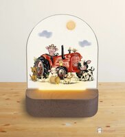 Nachtlampje boerderijdieren tractor