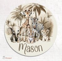 Geboortebord Jungle naturel Little ones adventure