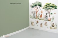 Behang sample effen bijpassend bij Jungle fun