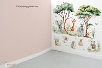 Behang sample effen bijpassend bij Jungle fun