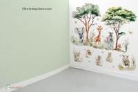 Behang sample effen bijpassend bij Jungle fun
