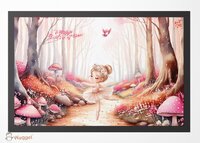 Deurmat Ballerina girl &quot;Dancing in the woods&quot; 