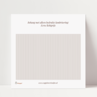 Behang met alleen bedrukte lambrisering