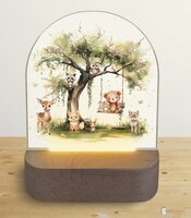 Nachtlampje Dreamy woods swing pink