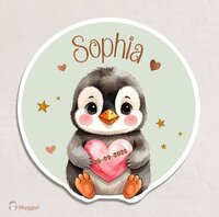 Muurcirkel Happy Tails pingu&iuml;n