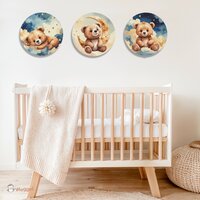 Muurcirkel set Happy Tails beertjes