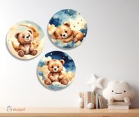 Muurcirkel set Happy Tails beertjes