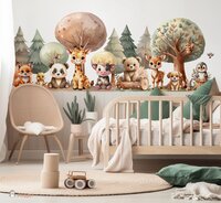 Behang Happy Tails met lambrisering