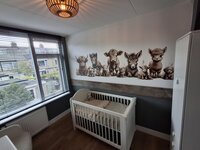 Behang boerderijdieren naturel (geschikt voor een brede en smalle muur bijv. boven lambrisering)