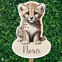 Geboortebord Jungle naturel cheetah