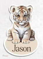 Geboortebord Jungle naturel tijgertje