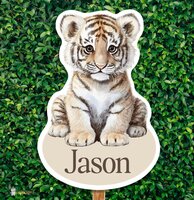 Geboortebord Jungle naturel tijgertje