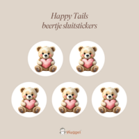 Geboortekaarten Happy Tails beertje