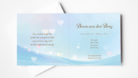 Geboortekaarten Happy Tails pinquin