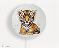 Wandlamp rond Jungle Touch of gold tijgertje