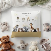 Geboortekussen Jungle Touch of gold